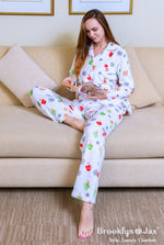 Load image into Gallery viewer, Women&#39;s Fleece Print Pajama Sets

