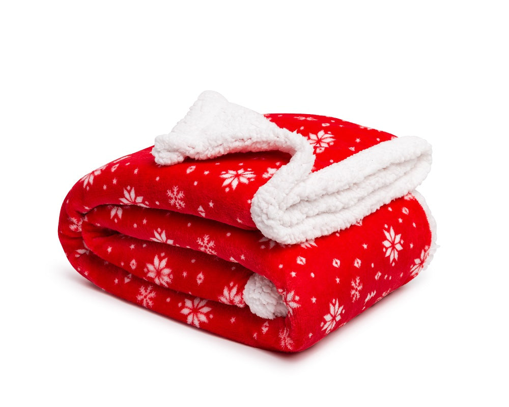 Ultra-Soft Christmas Holiday Cozy Plush Premium Fleece Sherpa