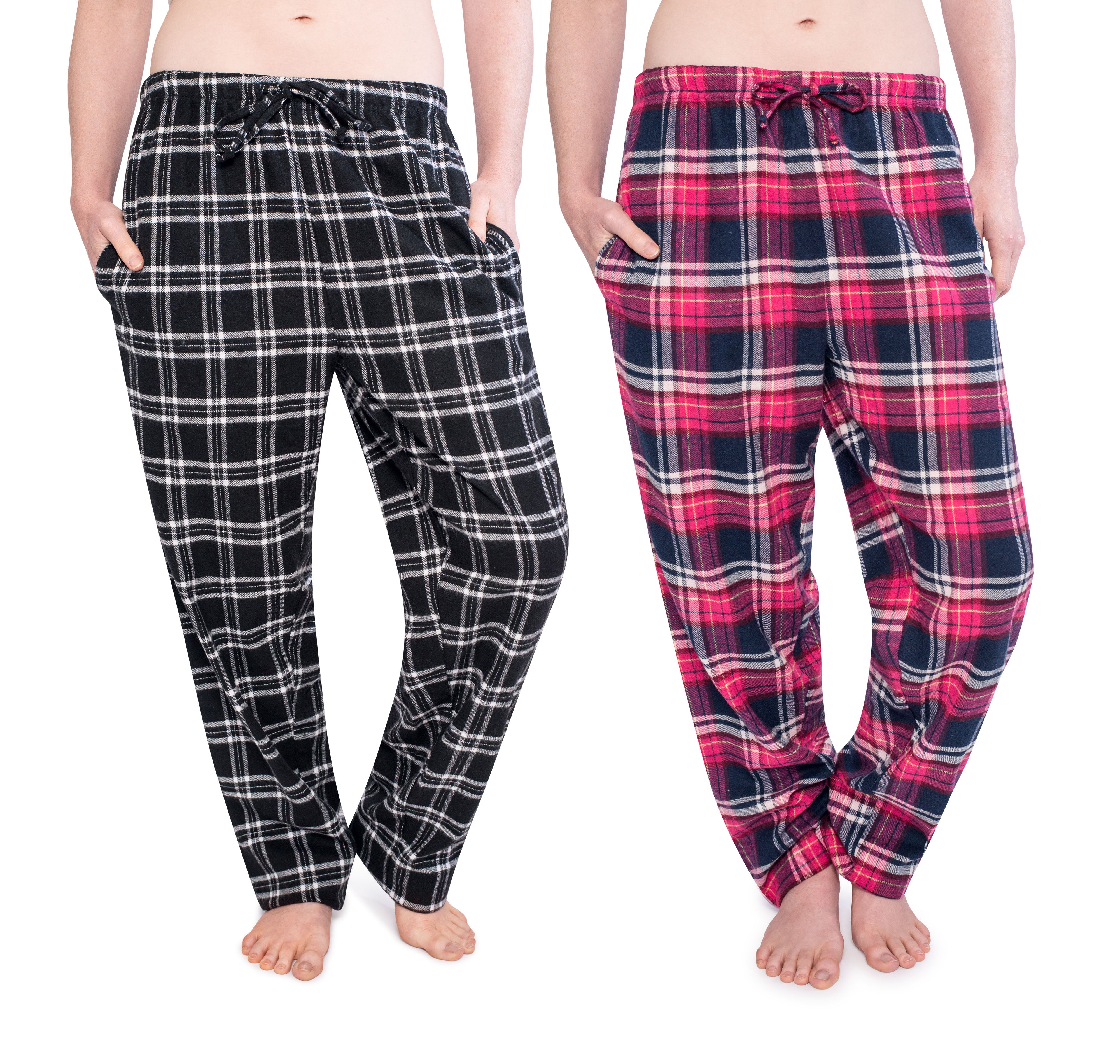 Women's Flannel Plaid Pajama Pants | 2-Pack