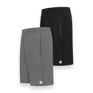 Men's Big & Tall Premium Dry-Fit Active Shorts | 2 Pack