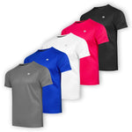 Load image into Gallery viewer, Men&#39;s Dry-Fit Active Crew Neck T-Shirts | 5 Pack
