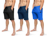 Load image into Gallery viewer, Men&#39;s Lounge Shorts, Bottoms with Pocket- Pack of 2 or 3 - BROOKLYN + JAX
