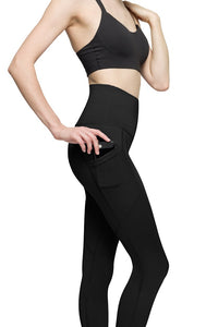 Women's High Waist Squat Proof Yoga Leggings w/ 3 Pockets | 25" Inseam