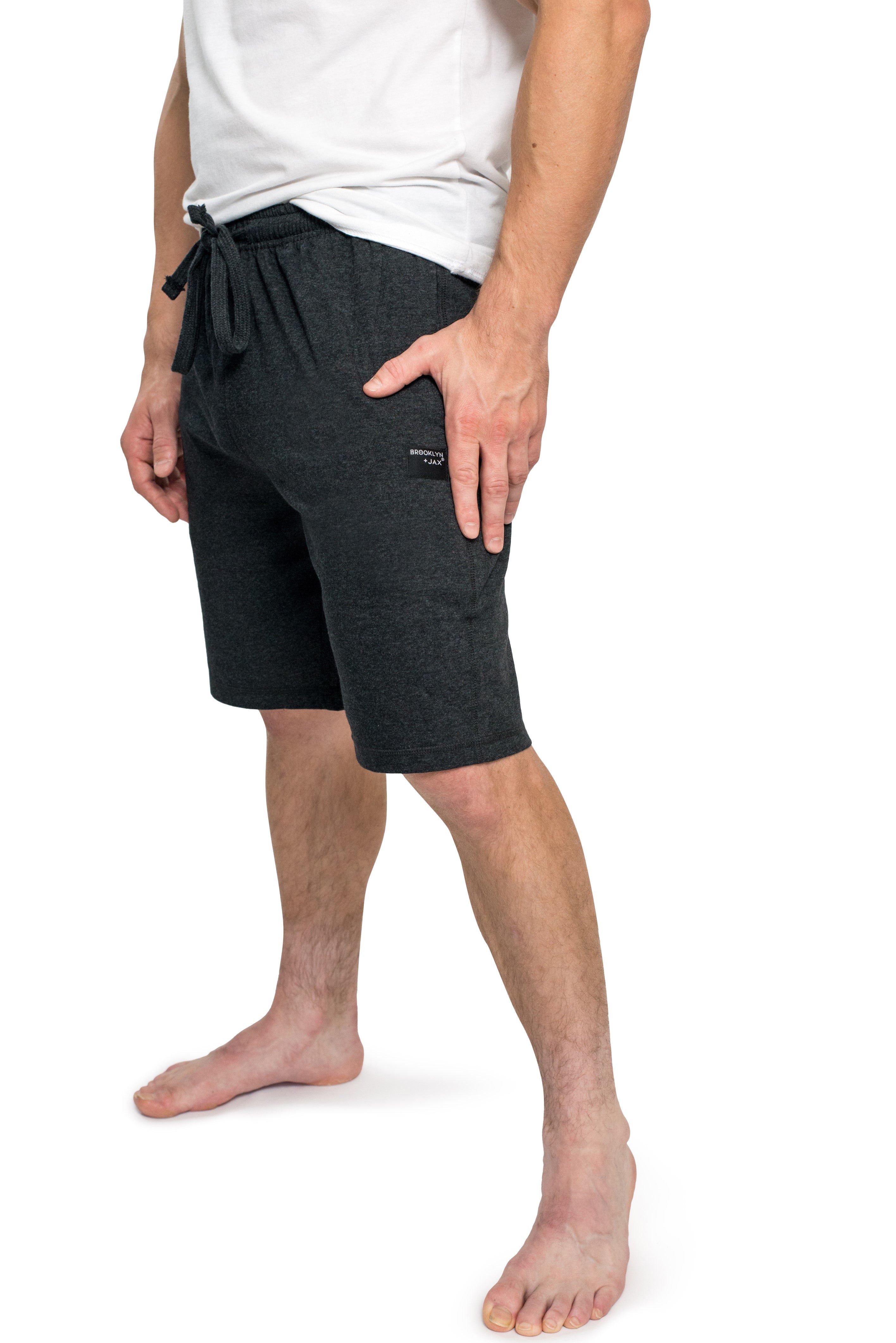 Men's Lounge Shorts, Bottoms with Pocket- Pack of 2 or 3 - BROOKLYN + JAX