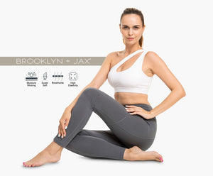 Women's High Waist Squat Proof Yoga Leggings w/ 3 Pockets | 28" Inseam